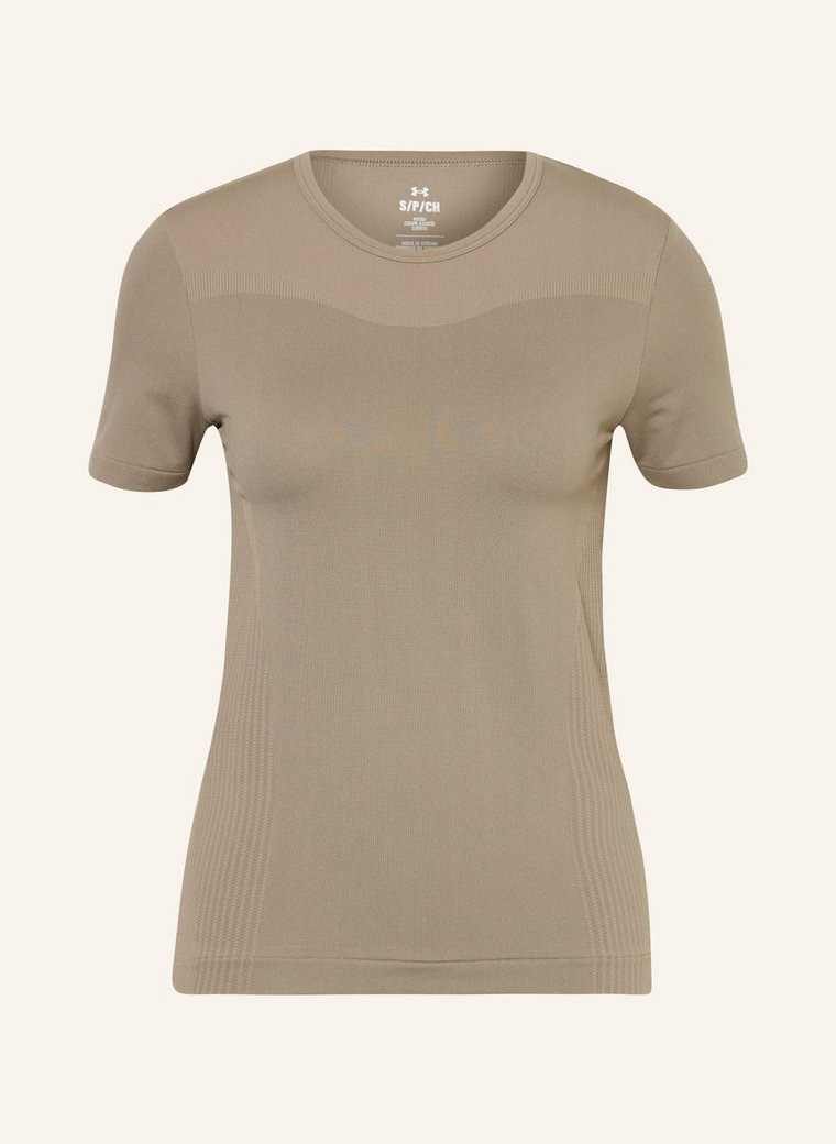 Under Armour T-Shirt Ua Rush Seamless Legacy beige