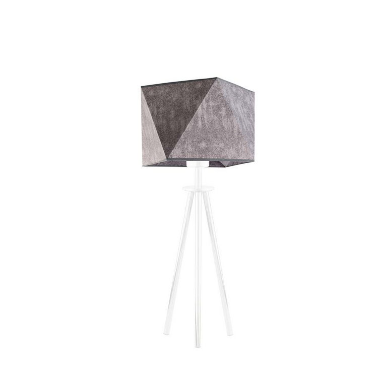 Lampka nocna LYSNE Soveto, 60 W, E27, beton/biała, 50x23 cm