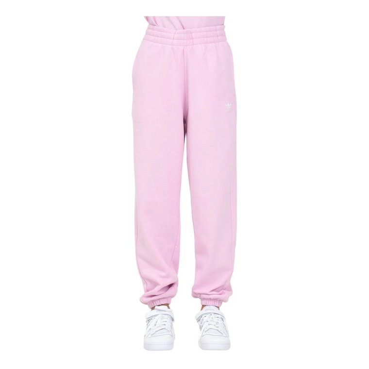 Różowe sportowe spodnie damskie Adidas Originals