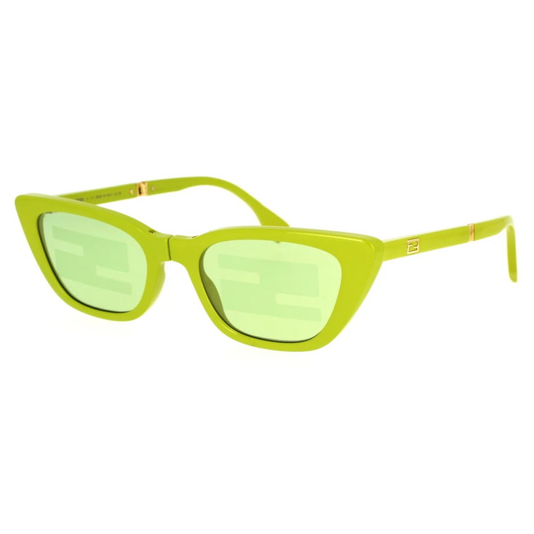 Eleganckie składane okulary przeciwsłoneczne Cat-Eye Fendi