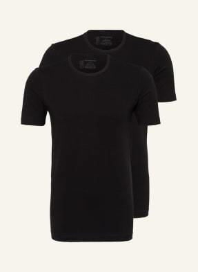 Schiesser T-Shirt 95/5, 2 Szt. schwarz