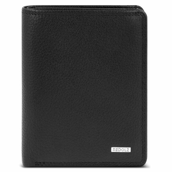 Redolz Leather Essentials Portfel Ochrona RFID Skórzany 9.5 cm black