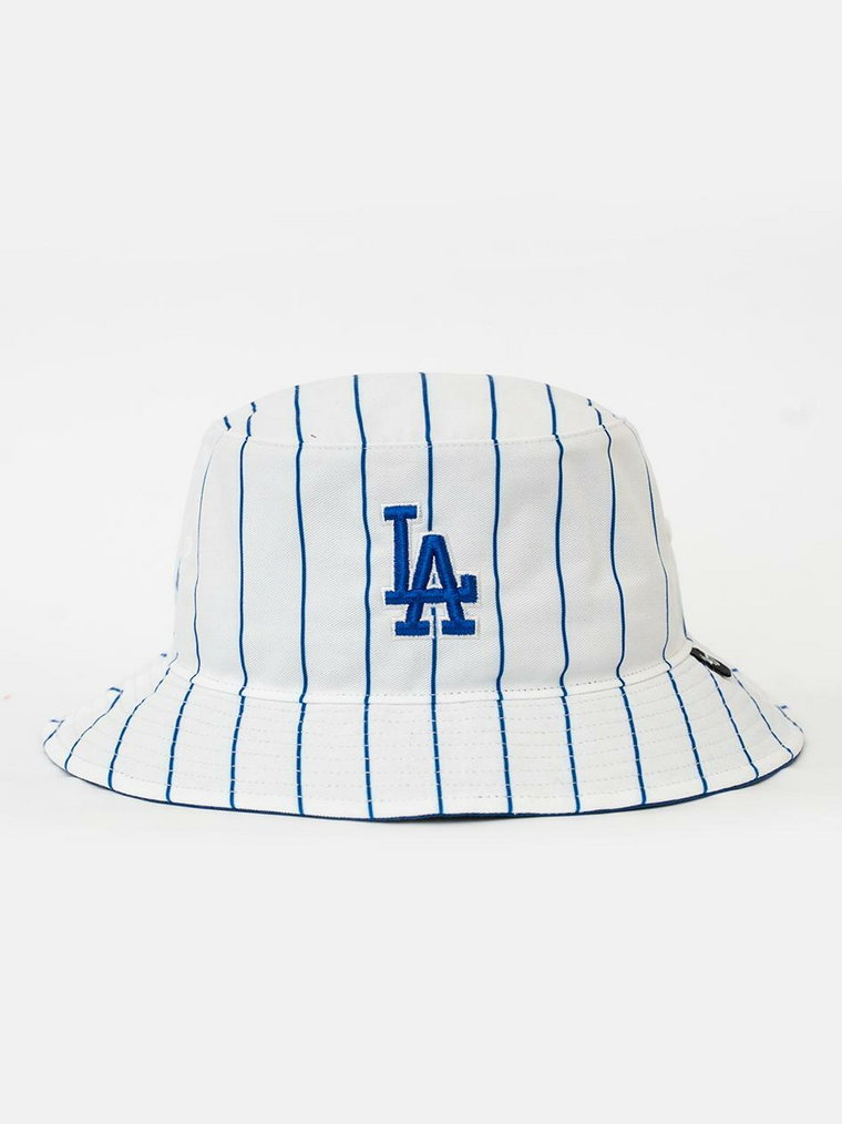 Kapelusz Bucket Hat Biały 47 Brand Los Angeles Dodgers MLB Pinstriped