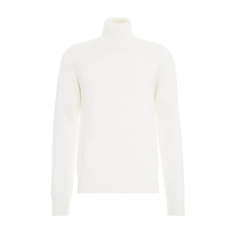 Biała Sweter Dzianinowy dla Mężczyzn Paolo Pecora