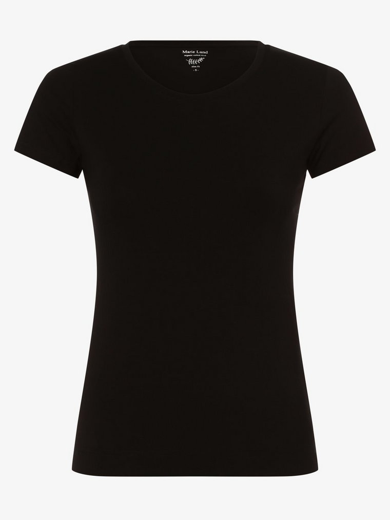Marie Lund - T-shirt damski, czarny