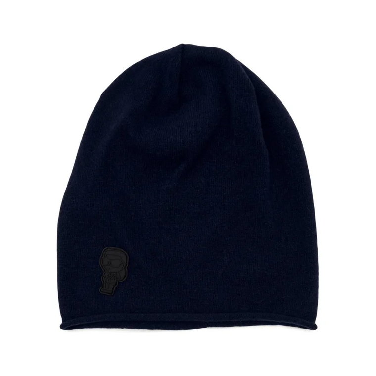 Karl Lagerfeld Wełniana BEANIE | z dodatkiem kaszmiru