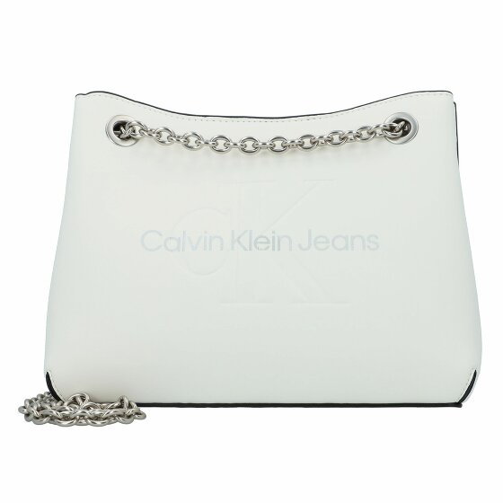 Calvin Klein Jeans Sculpted Torba na ramię 24 cm white-silver logo