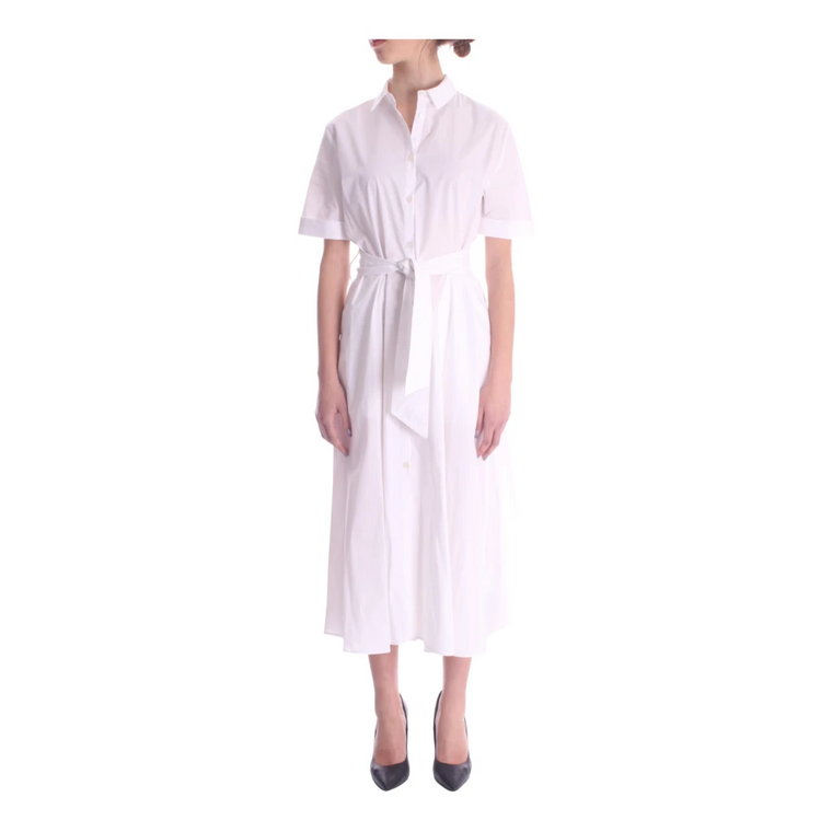 Biała Sukienka Koszulowa - Wielofunkcyjna i Stylowa Woolrich