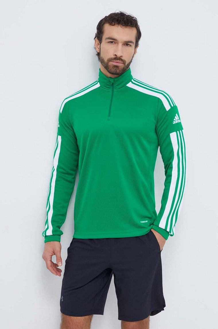 adidas Performance bluza treningowa Squadra 21 kolor zielony z aplikacją  GP6473