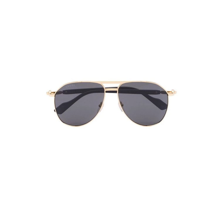 Okulary przeciwsłoneczne Złoto Czarny/Szary Gucci