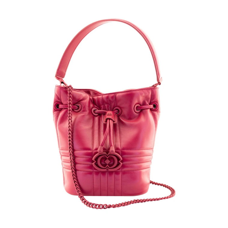 Torba Wiaderko Quilted Lips Fuxia La Carrie