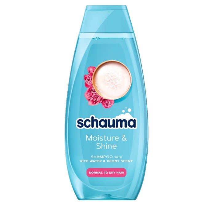 Schauma Moisture & Shine szampon do włosów suchych i normalnych z wodą ryżową 400ml