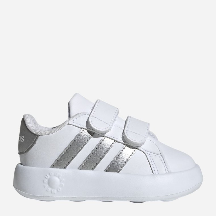 Tenisówki dziecięce dla dziewczynki na rzepy adidas Grand Court 2.0 Cf ID5274 25.5 Białe (4066765034977). Tenisówki i trampki dziewczęce