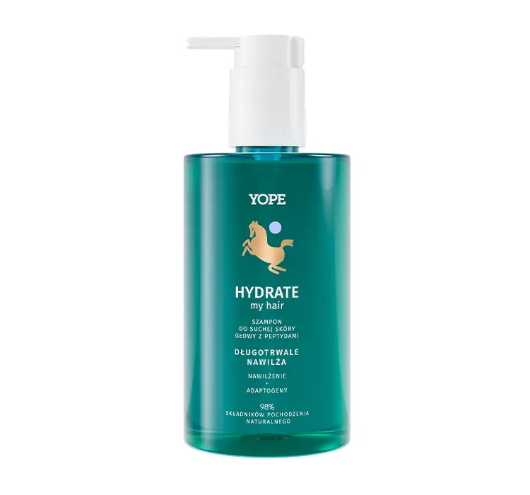 YOPE BOUNCE MY HAIR HYDRATE NAWILŻAJĄCY SZAMPON DO SUCHEJ SKÓRY GŁOWY Z PEPTYDAMI 300ML