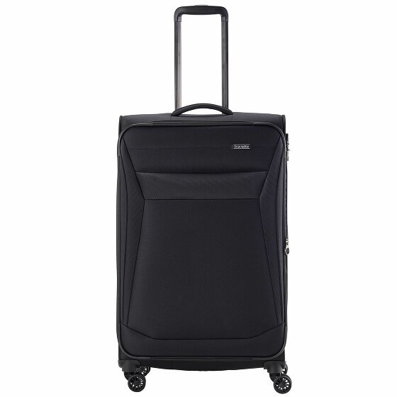 Travelite Chios 4 kółka Walizka L 78 cm z plisą rozprężną schwarz