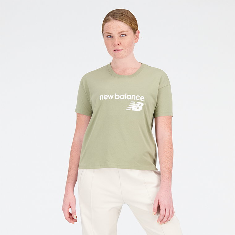 Koszulka damska New Balance WT03805OLF  zielona