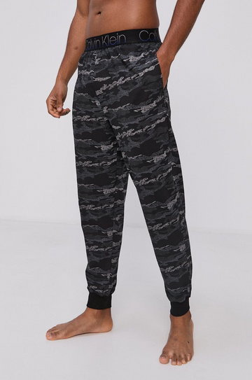 Calvin Klein Underwear Spodnie piżamowe męskie kolor czarny wzorzyste