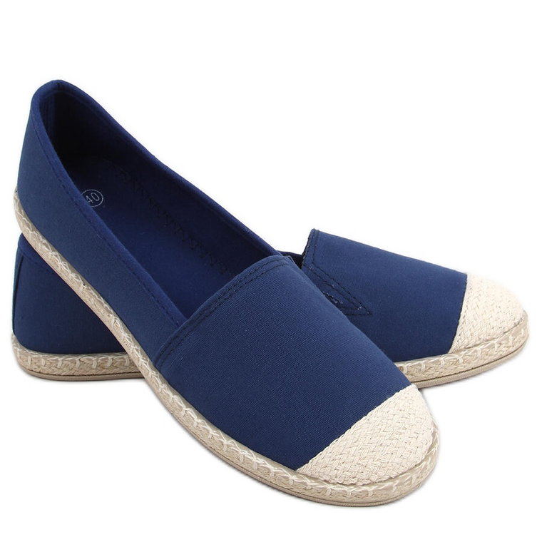 Espadryle damskie Casto Navy granatowe