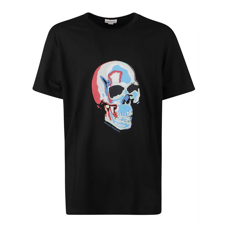 Koszulka z grafiką czaszki Alexander McQueen