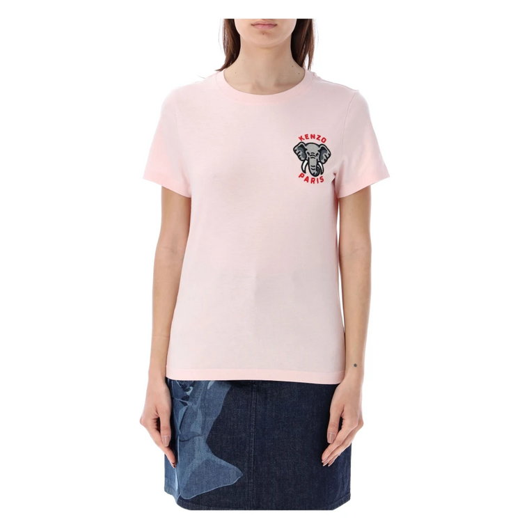 Faded Pink Elephant Classic T-Shirt Kenzo