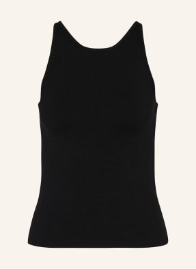 Max Mara Top Z Dzianiny Alfeo schwarz