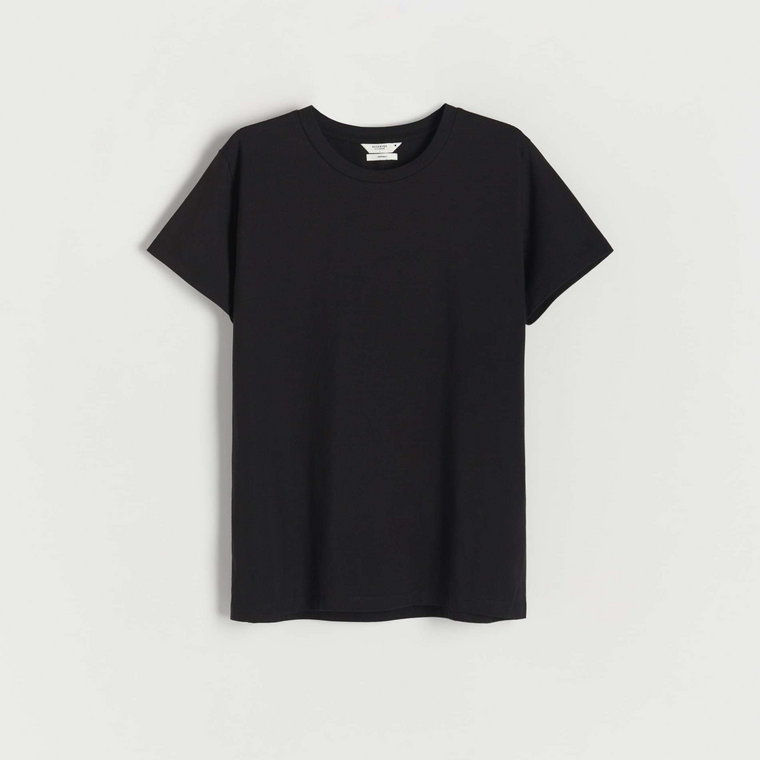 Reserved - T-shirt z bawełny - czarny
