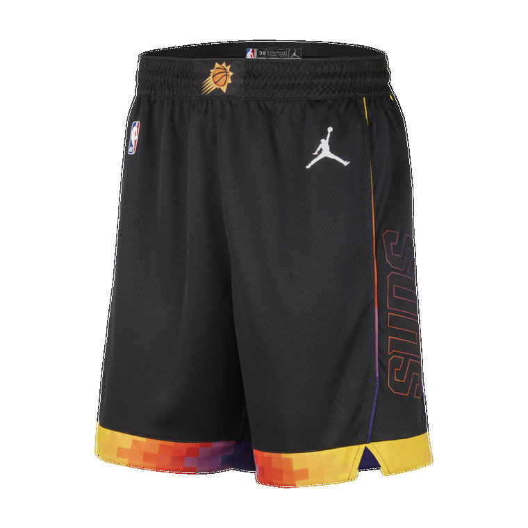 Męskie spodenki do koszykówki Jordan Dri-FIT NBA Swingman Phoenix Suns Statement Edition - Czerń