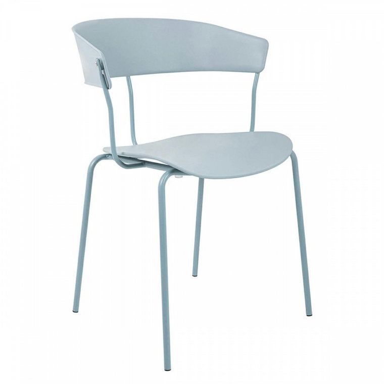 Krzesło jett jasnoszare - polipropylen, metal kod: PC-161.GREY