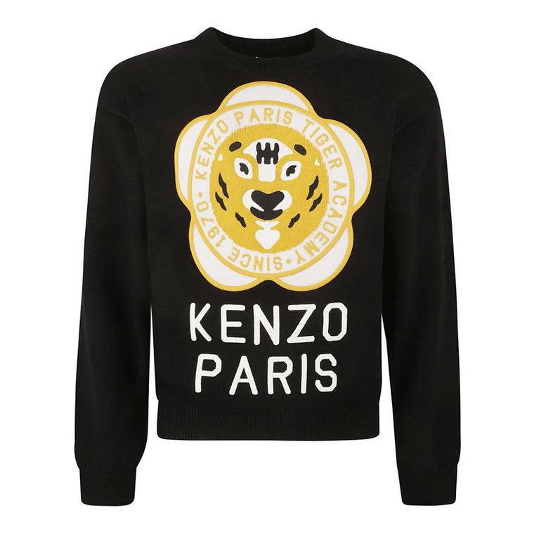Czarne Swetry Tiger Academy Kenzo