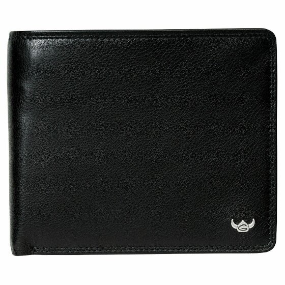 Golden Head Polo Wallet RFID Leather 12 cm schwarz