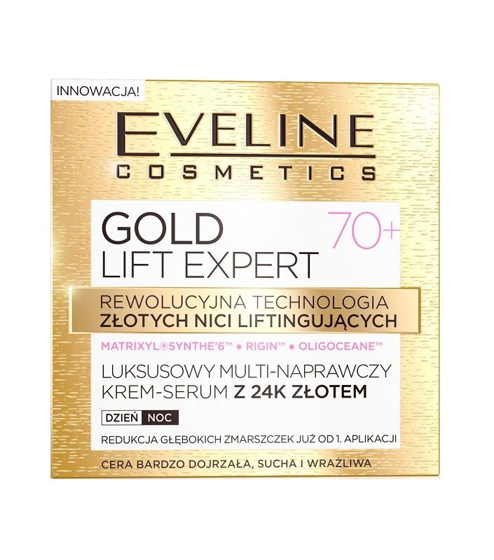 Eveline Gold Lift Expert - Krem do twarzy 70+ Dzień/Noc 50ml