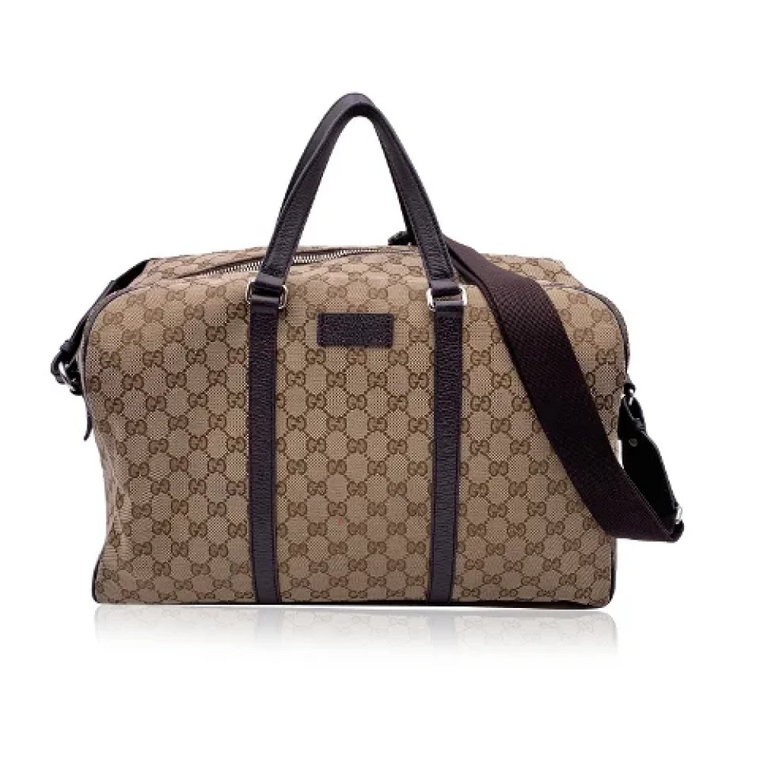 Pre-owned Canvas travel-bags Gucci Vintage