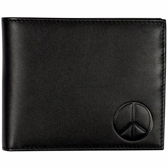 oxmox Leather Portfel Ochrona RFID Skórzany 12 cm peace