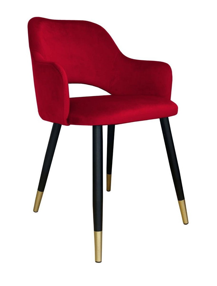 Krzesło ATOS Milano MG31, czerwono-czarne, 76x42x57 cm