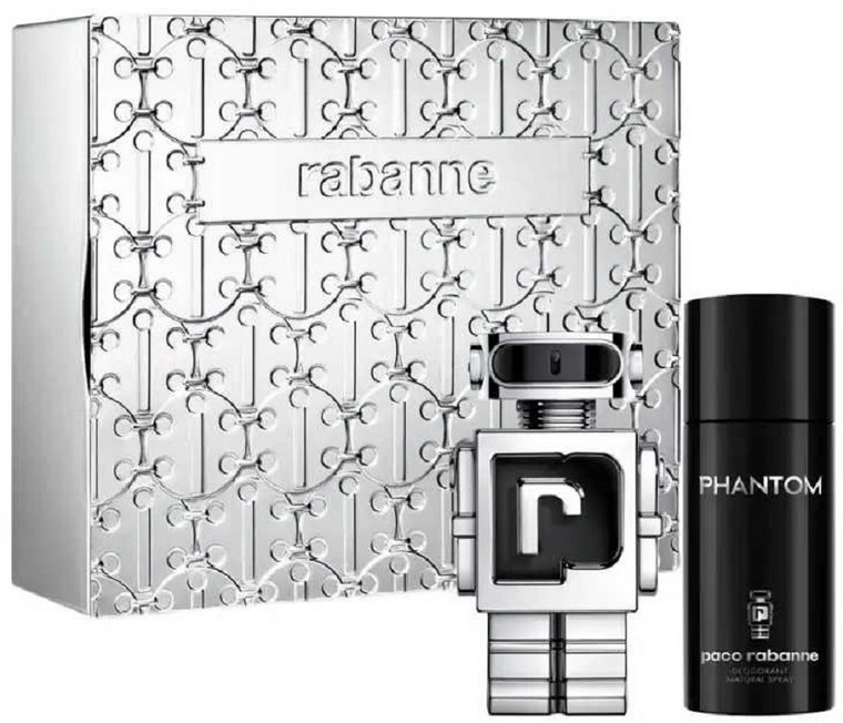 Zestaw prezentowy męski Paco Rabanne Phantom Woda toaletowa w sprayu 100 ml, 2 elementy (3349668623457). Perfumy męskie