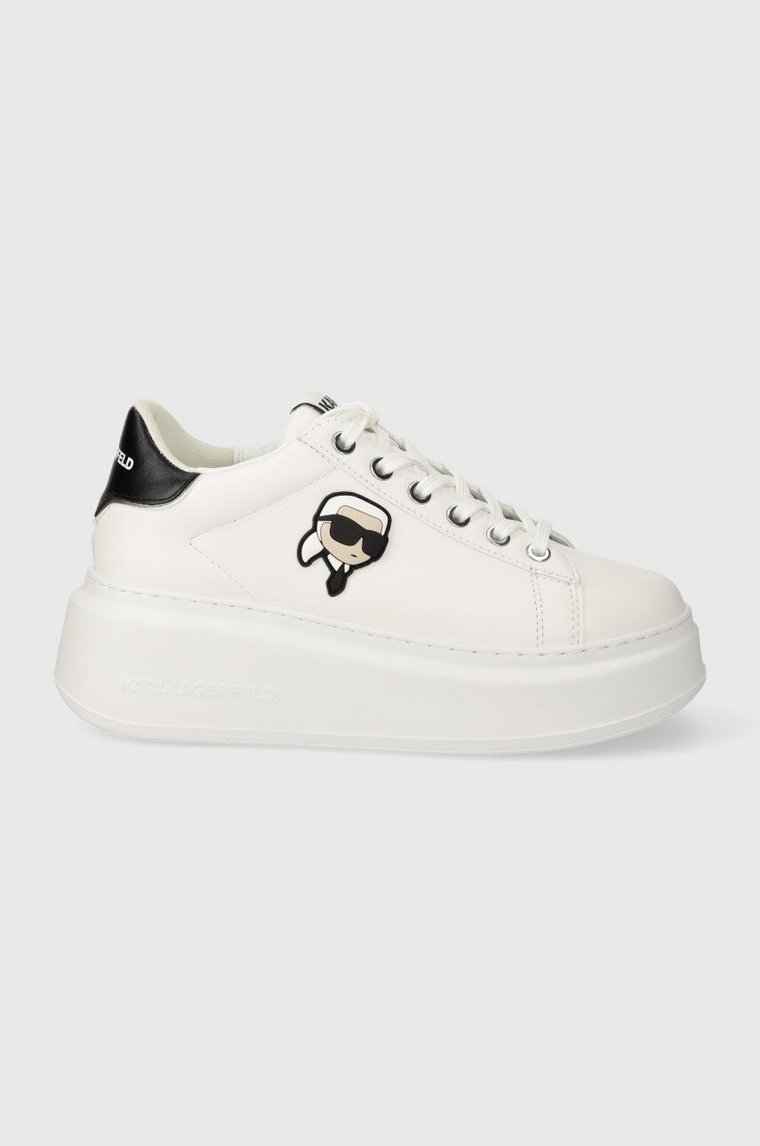 Karl Lagerfeld sneakersy skórzane ANAKAPRI kolor biały KL63530N