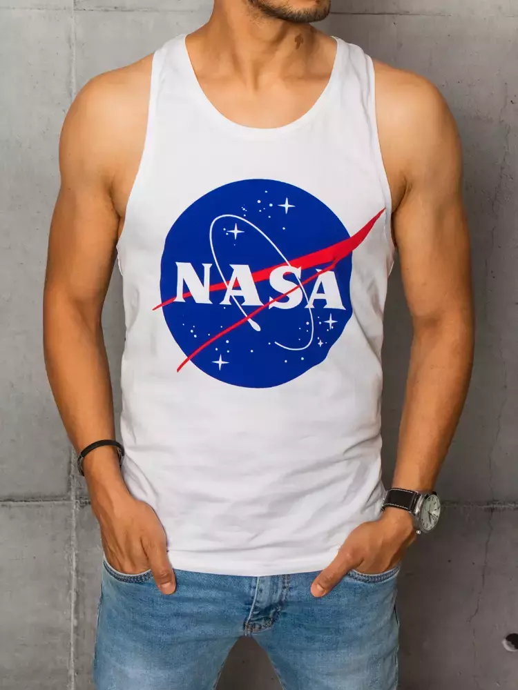 Tank top męski NASA biały Dstreet RX4673