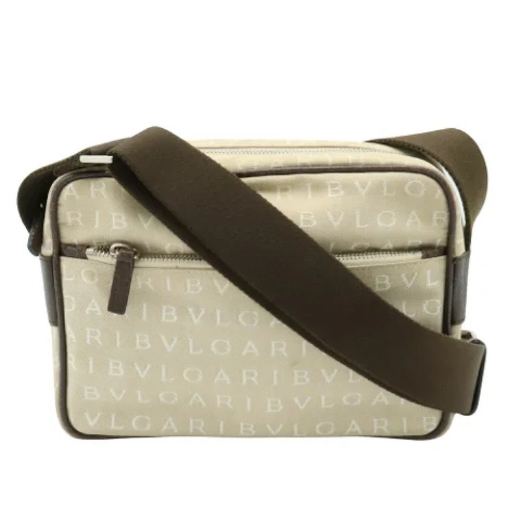 Pre-owned Canvas shoulder-bags Bvlgari Vintage