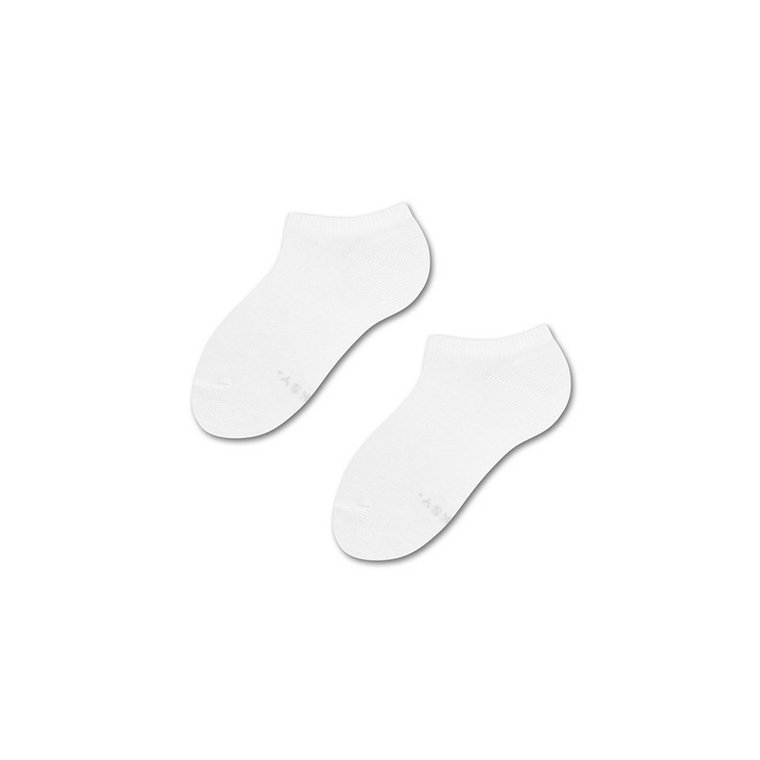 ZOOKSY klasyczne skarpetki stopki dla dzieci r.30-35 1 para, białe krótkie skarpetki - ACTIC SNOW