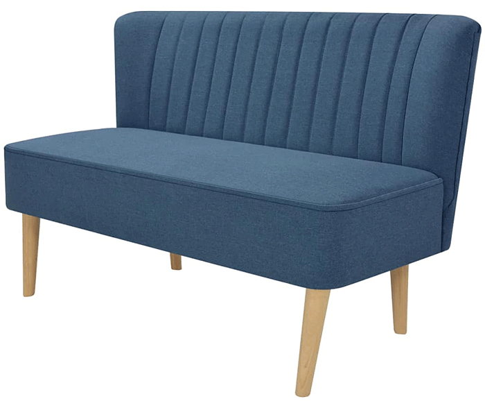 Romantyczna sofa Shelly - niebieska