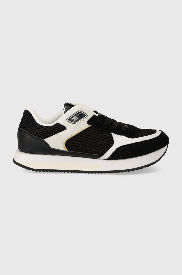 Tommy Hilfiger sneakersy ESSENTIAL ELEVATED RUNNER kolor czarny FW0FW07700