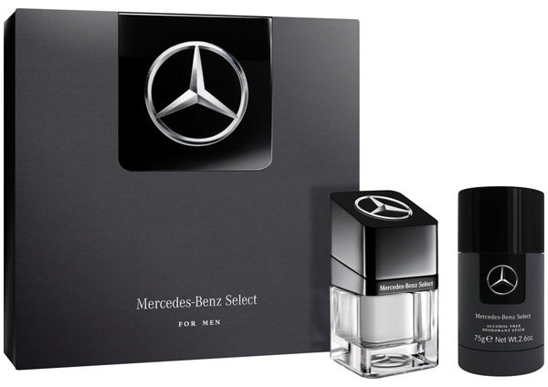 Zestaw męski Mercedes-Benz Select For Men Woda toaletowa 50 ml + Dezodorant w sztyfcie 75 g (3595471085023). Perfumy męskie