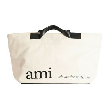 Ami Paris, Large Market Bag Beżowy, female,