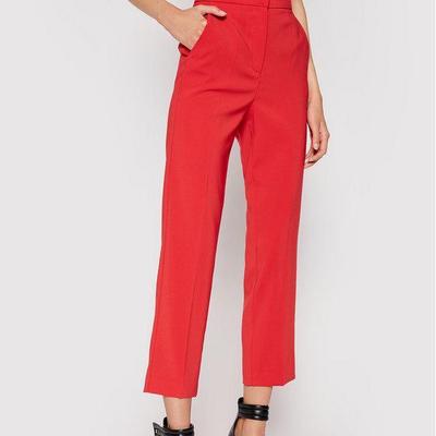 Patrizia Pepe Spodnie materiałowe 8P0325/A6F5-R725 Czerwony Slim Fit