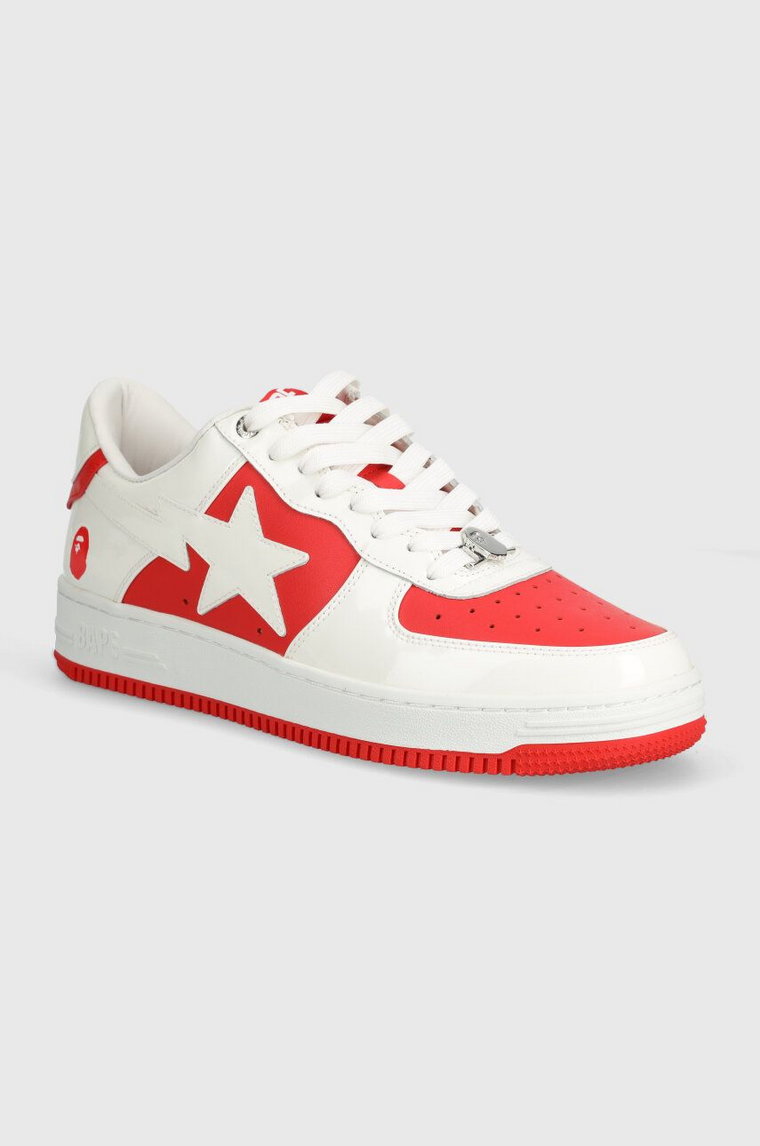 A Bathing Ape sneakersy skórzane Bape Sta #6 M2 kolor czerwony 1K30191328