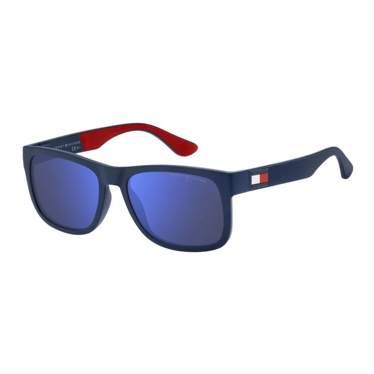 Matowe niebieskie okulary przeciwsłoneczne TH 1556/S FLL Tommy Hilfiger