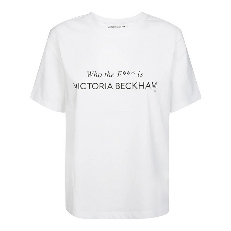 Koszulka Z Napisami WHO THE F*** IS Victoria Beckham