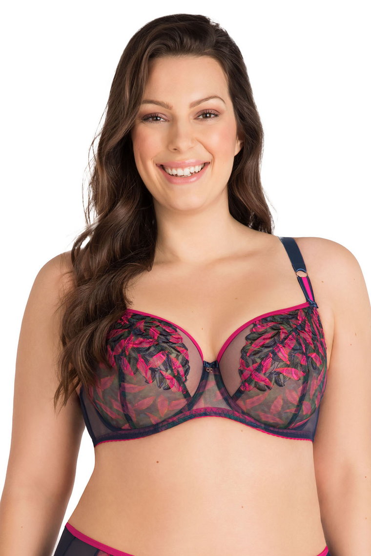 GORSENIA K496 Paradise Bra SOFT lace big underwired Plus Size Non-Padded  Ecru