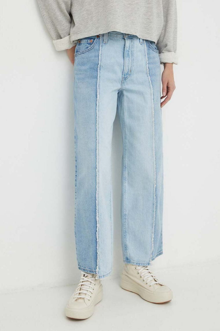 Levi's jeansy BAGGY CROP damskie medium waist