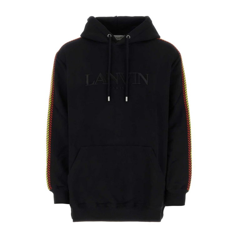Oversize Czarny Bawełniany Sweter Lanvin